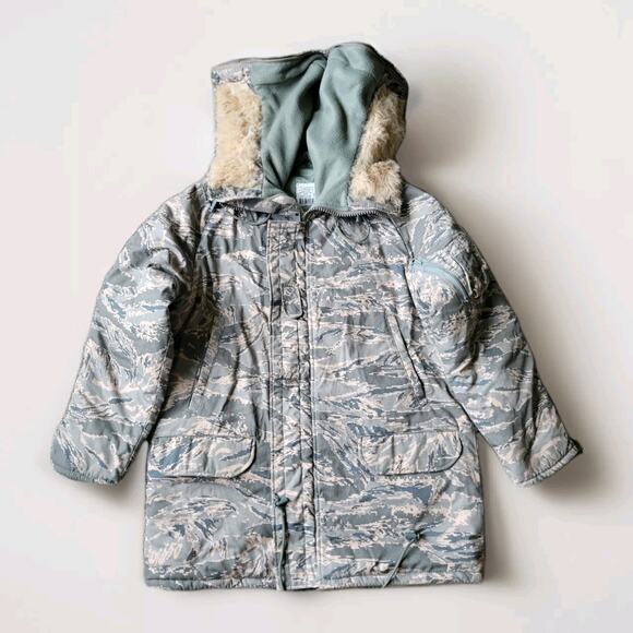 Dakota Outerwear 4308 N3B Hooded ABU Tiger Camo Parka Size Small Made In USA - Picture 1 of 8